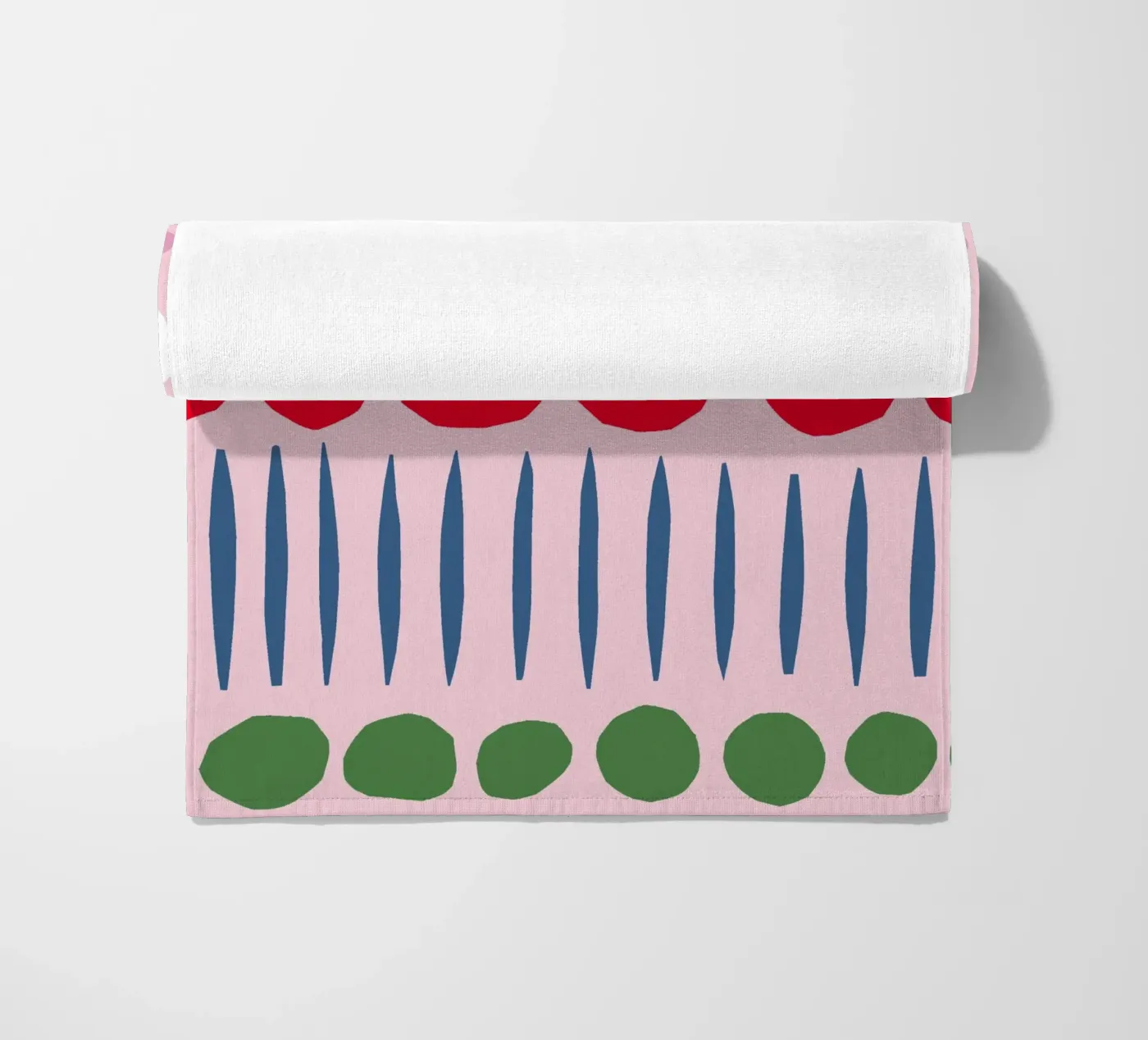 Lente-papiersnijpatroon strandhanddoek van Iris Knabenschuh Design
