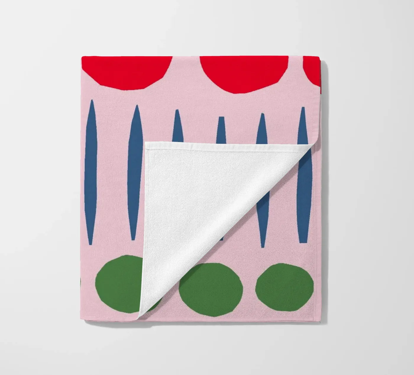Lente-papiersnijpatroon strandhanddoek van Iris Knabenschuh Design