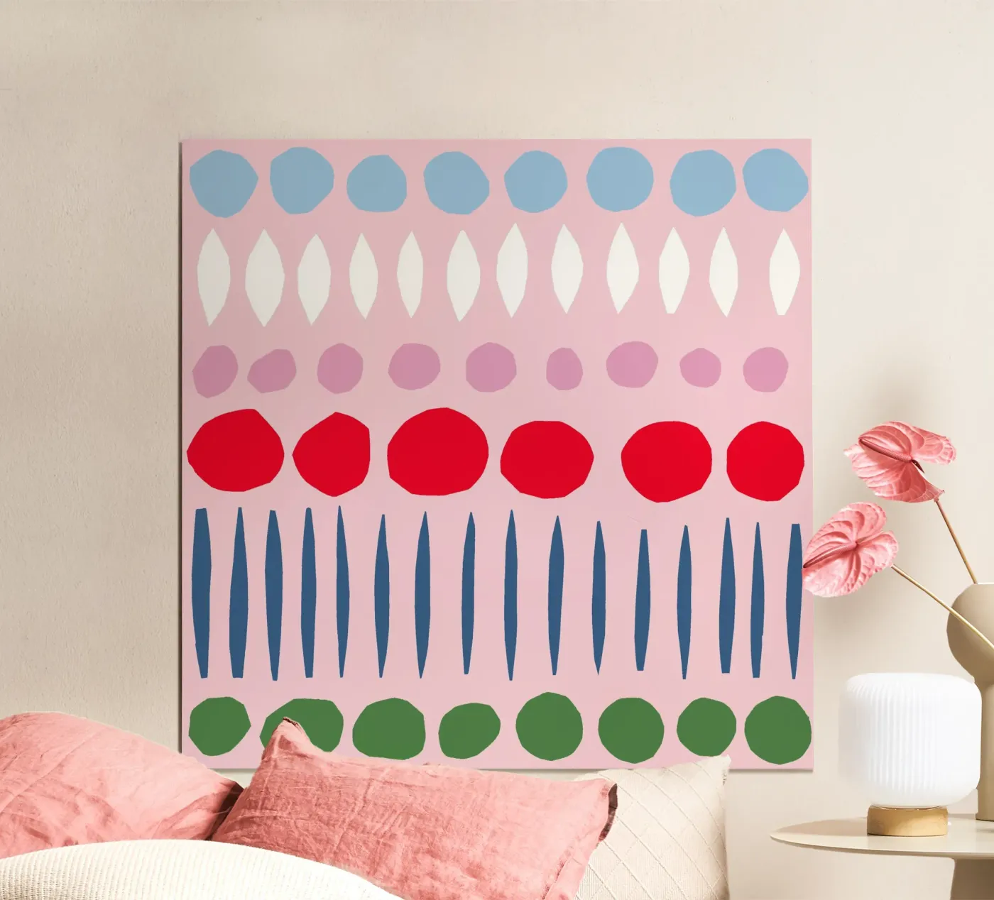 Spring Papercut Pattern poster by Iris Knabenschuh Design