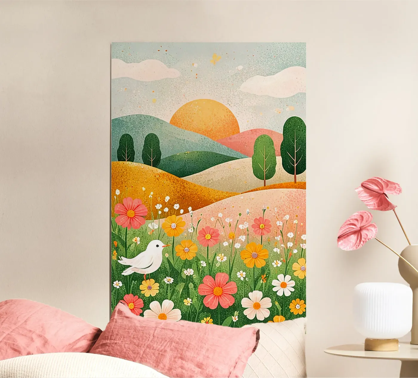 Spring meadow poster by PurePrint Studio
