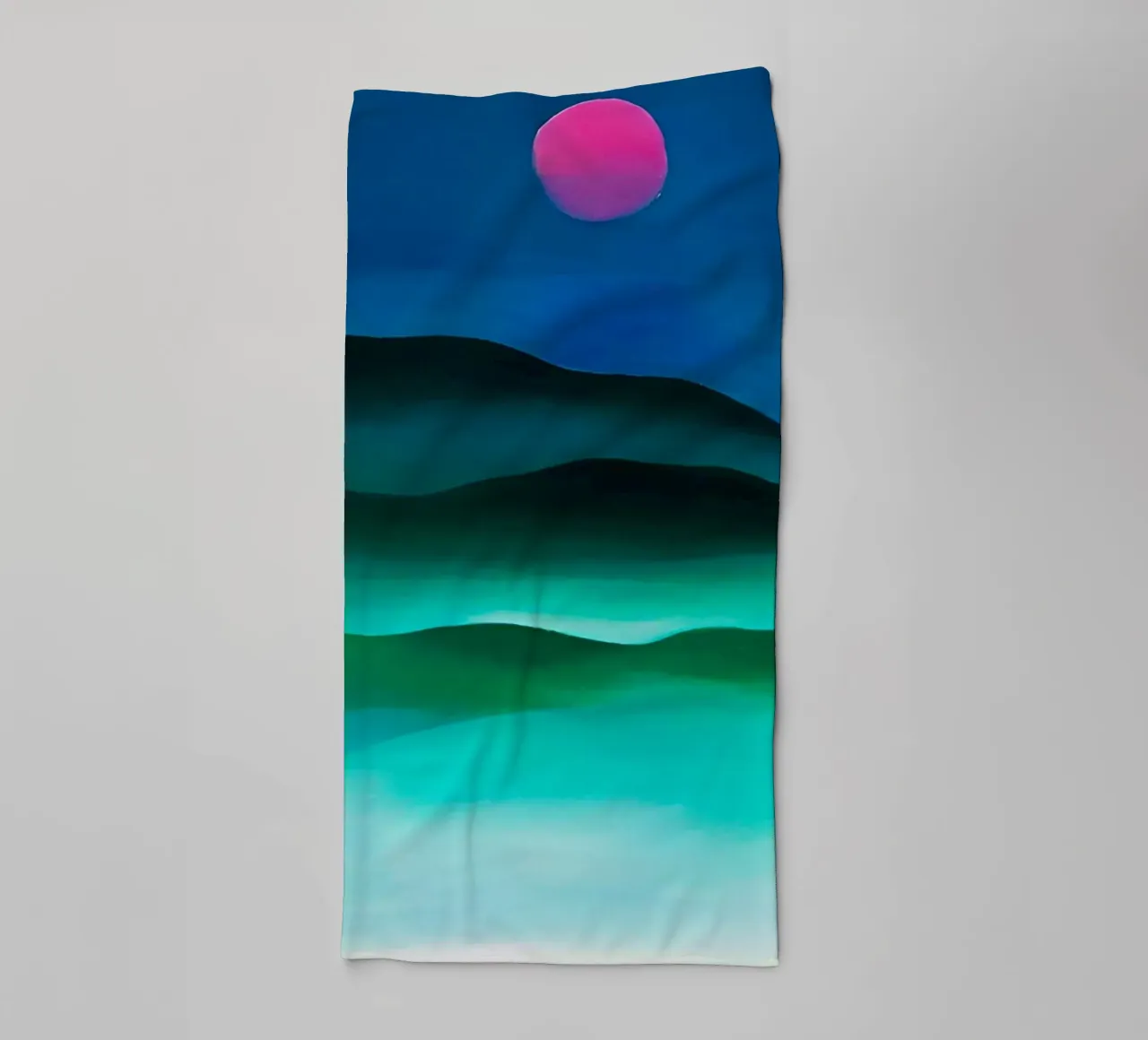 Georgia O'Keeffe - Luna rosa sull'acqua 1924 asciugamano da bagno da Kinsley