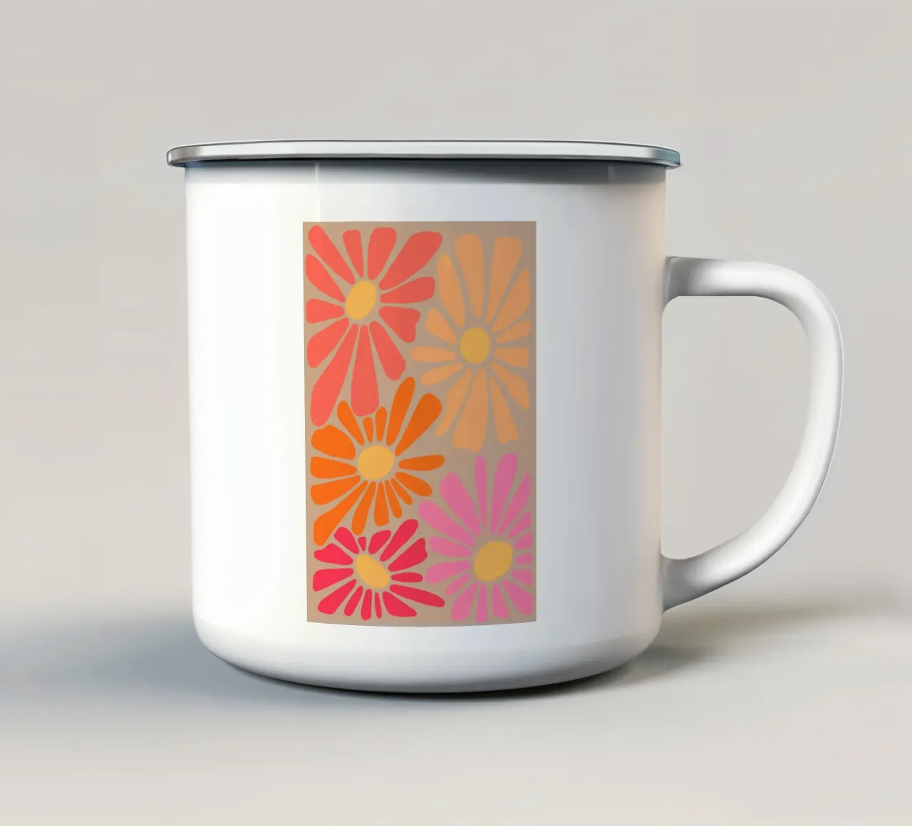 Blooming tazza in smalto da ournatventure