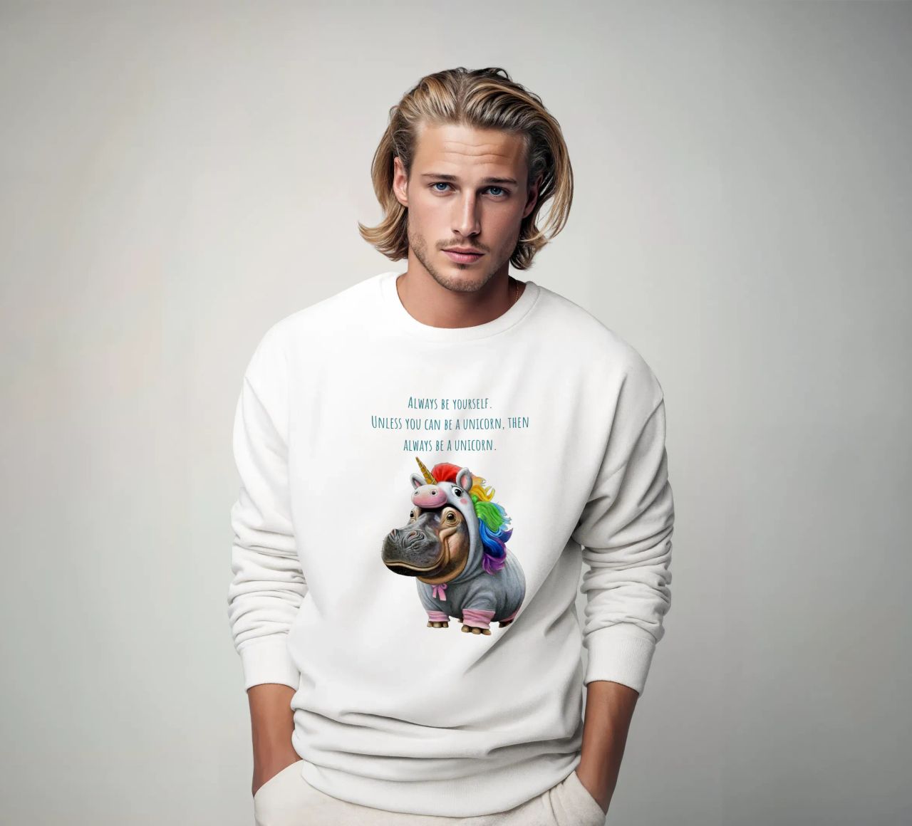 Unicorn felpa da Graphit und Farbe