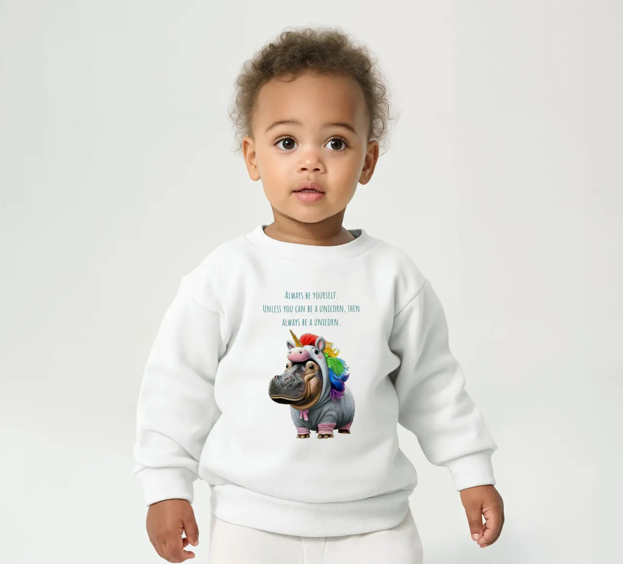 Unicorn baby sweatshirt van Graphit und Farbe