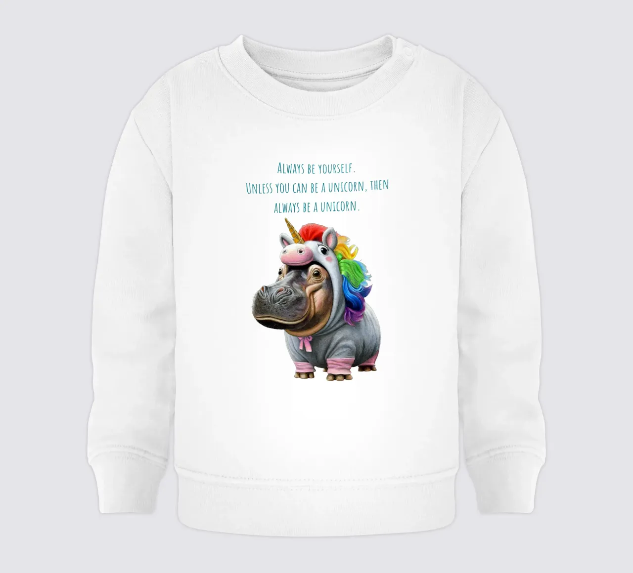 Unicorn baby sweatshirt by Graphit und Farbe