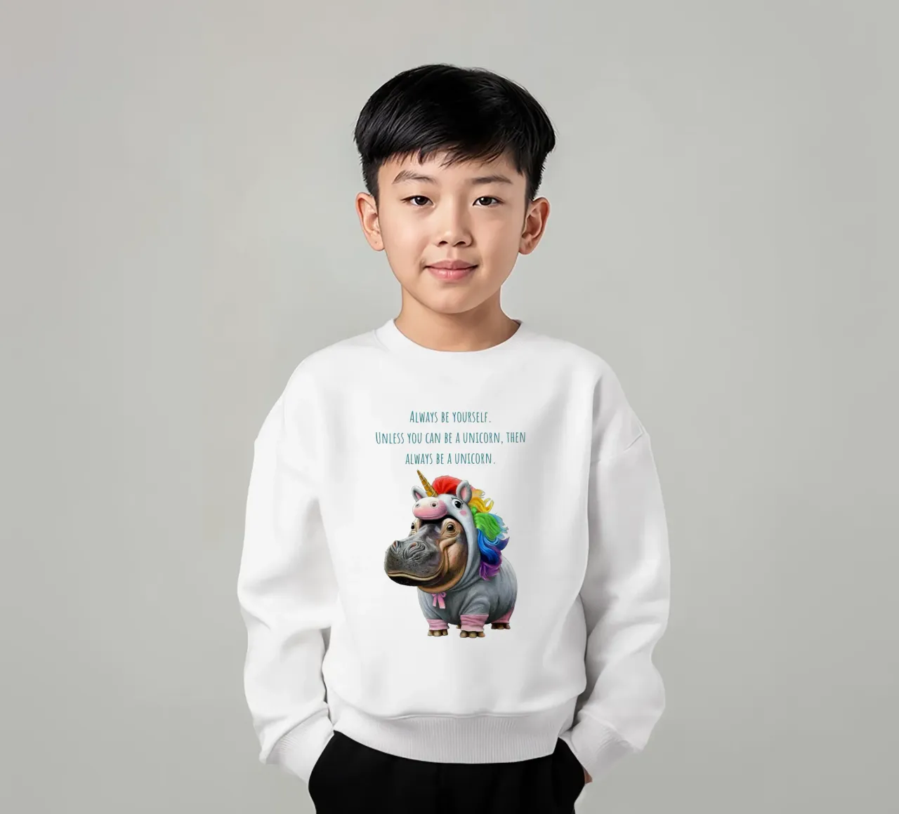 Unicorn felpa bambino da Graphit und Farbe