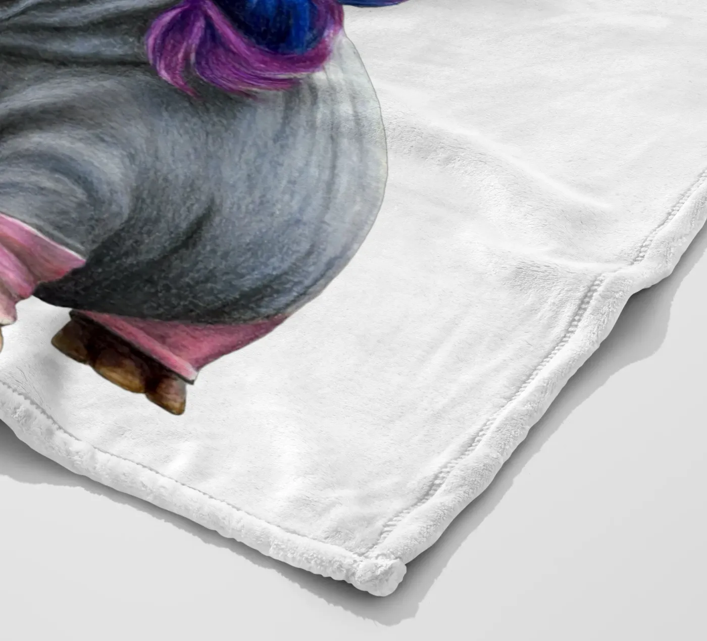 Unicorn Fleecedecke von Graphit und Farbe