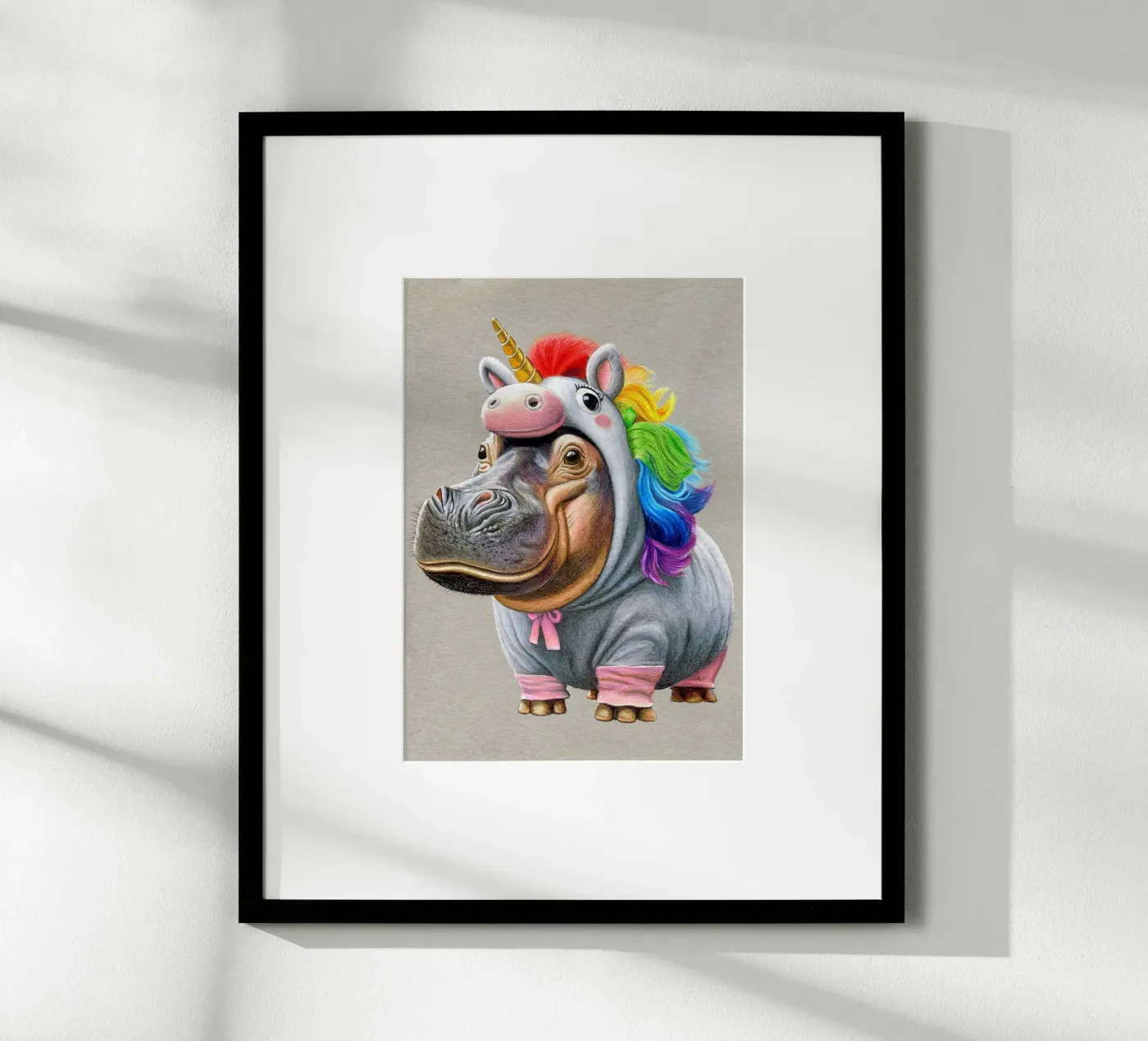 Unicorn Poster von Graphit und Farbe