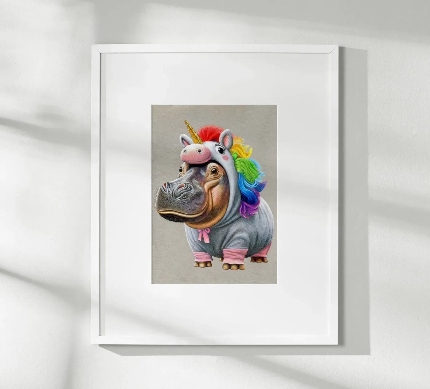 Unicorn Poster von Graphit und Farbe