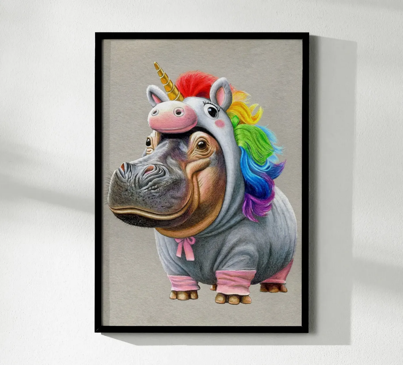 Unicorn Poster von Graphit und Farbe