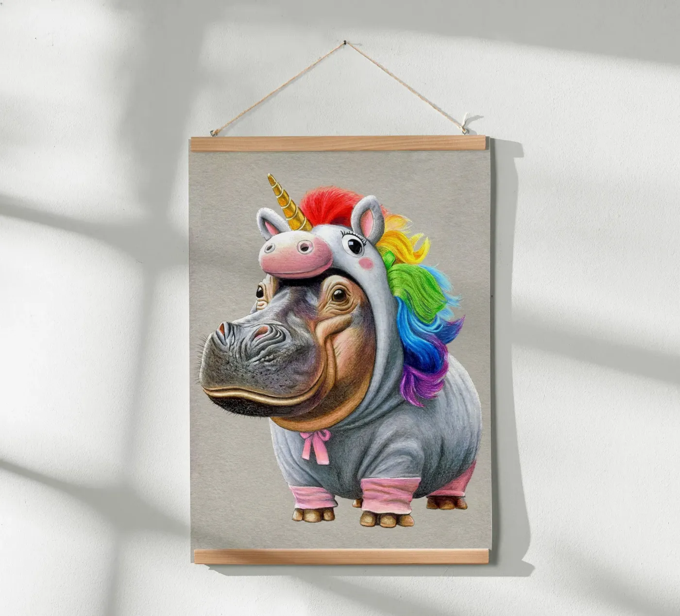 Unicorn Poster von Graphit und Farbe
