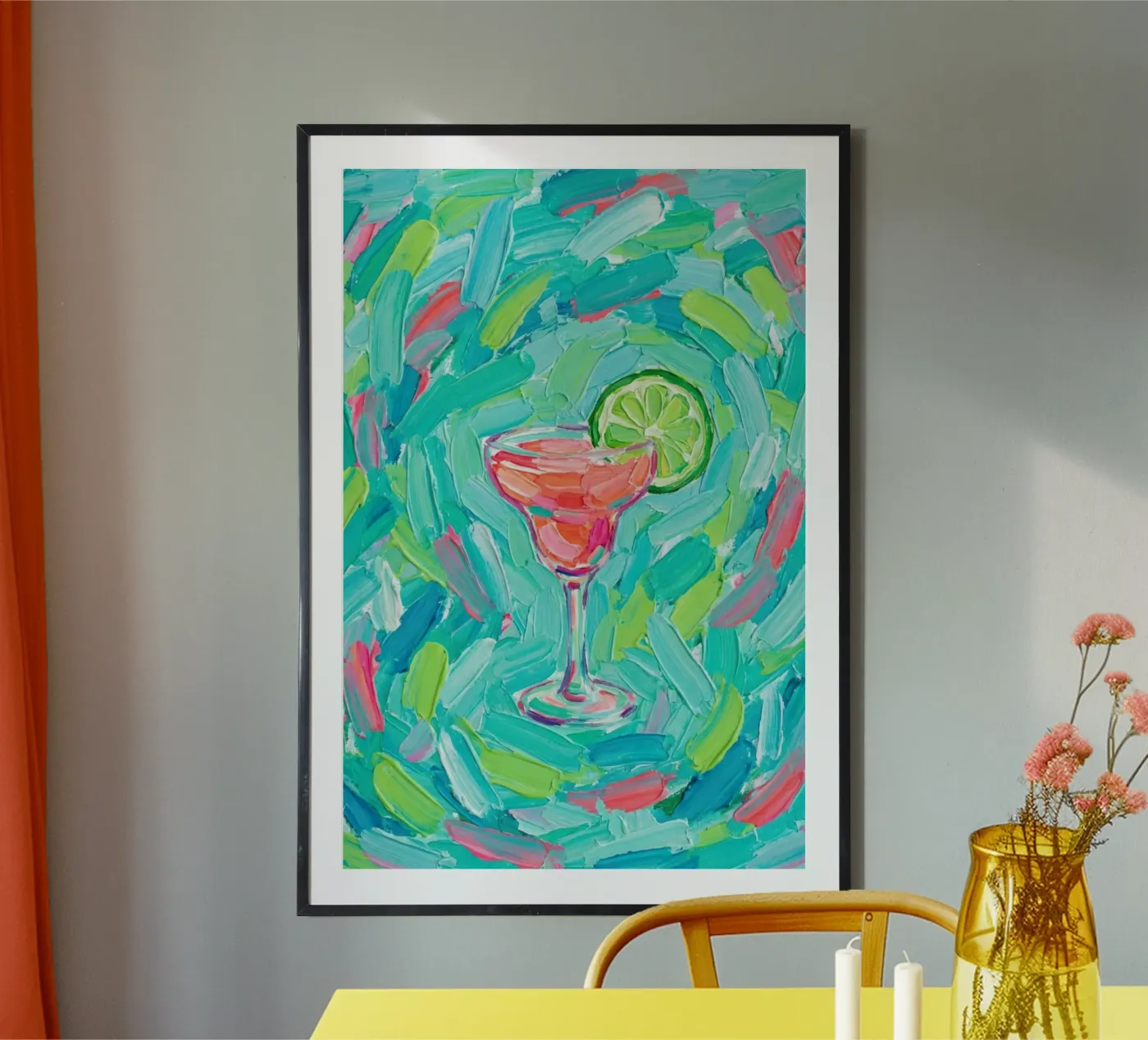 Abstract Cocktail poster da todeo mark