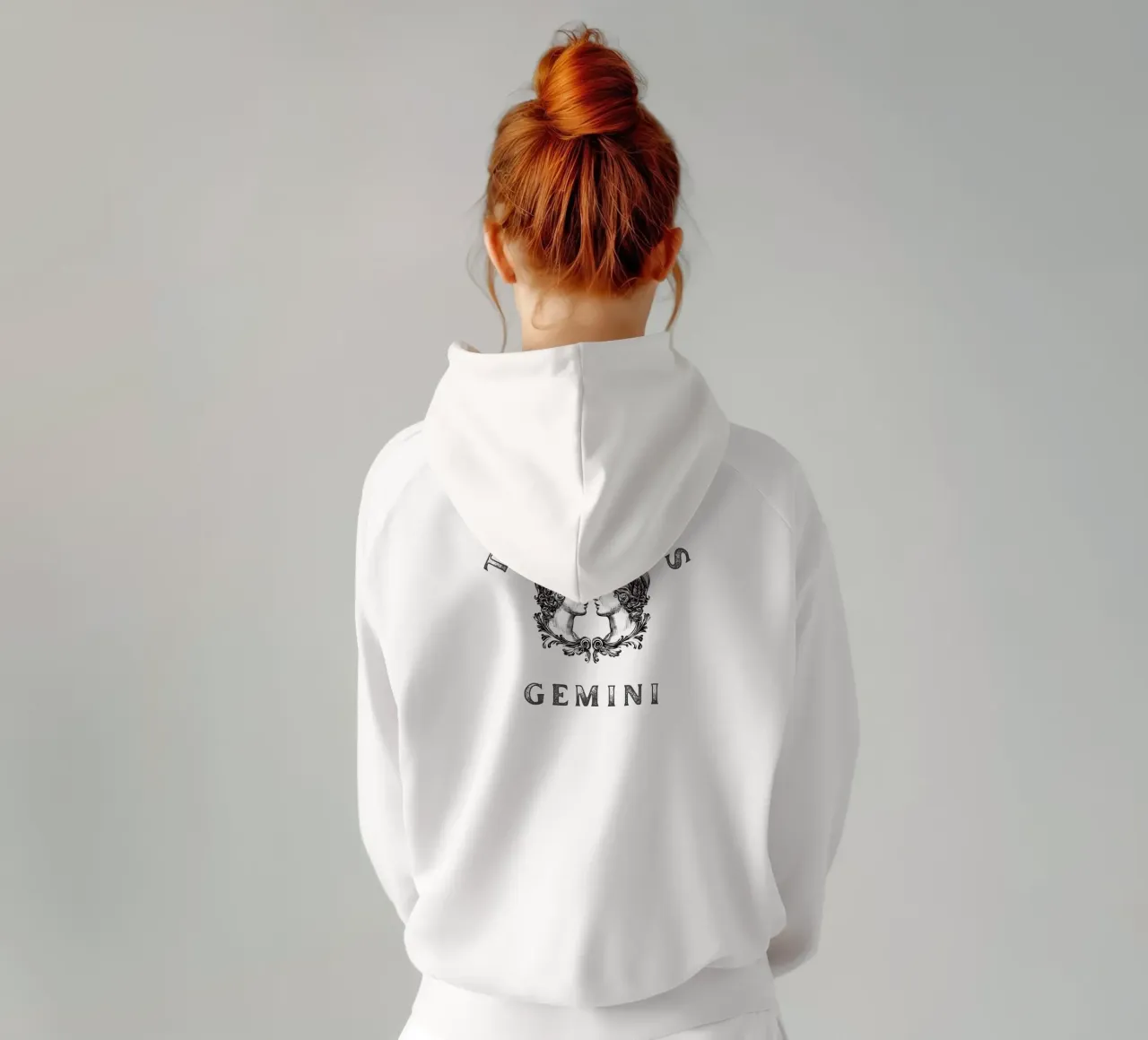 DUE UMORI SEGNO GEMELLI felpa con cappuccio da Street Boutique