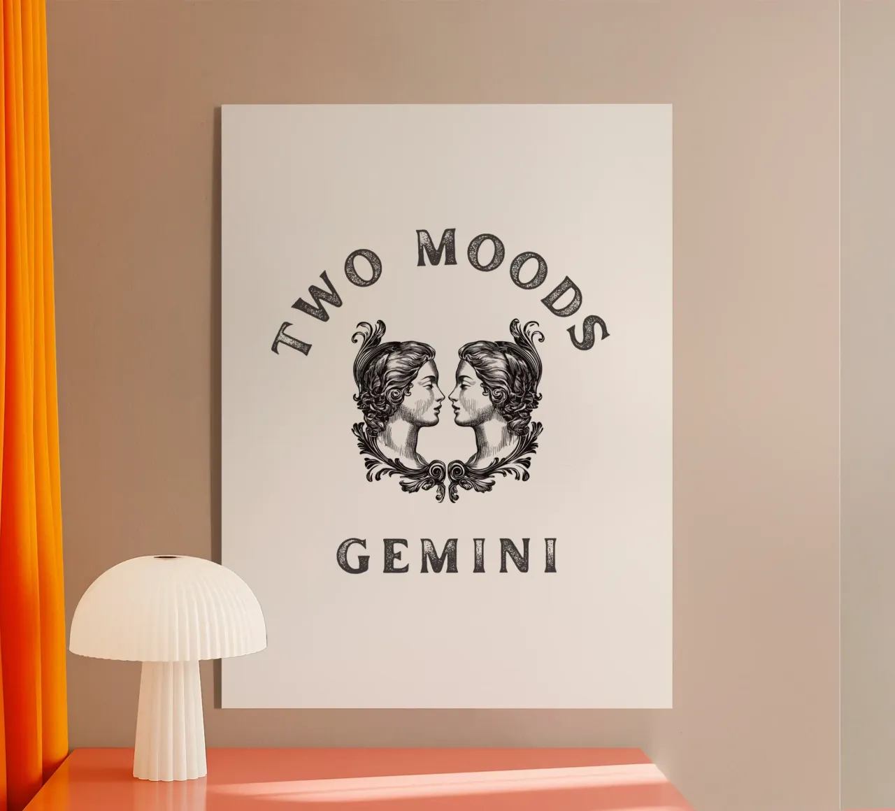 DUE UMORI SEGNO GEMELLI plexiglass da Street Boutique