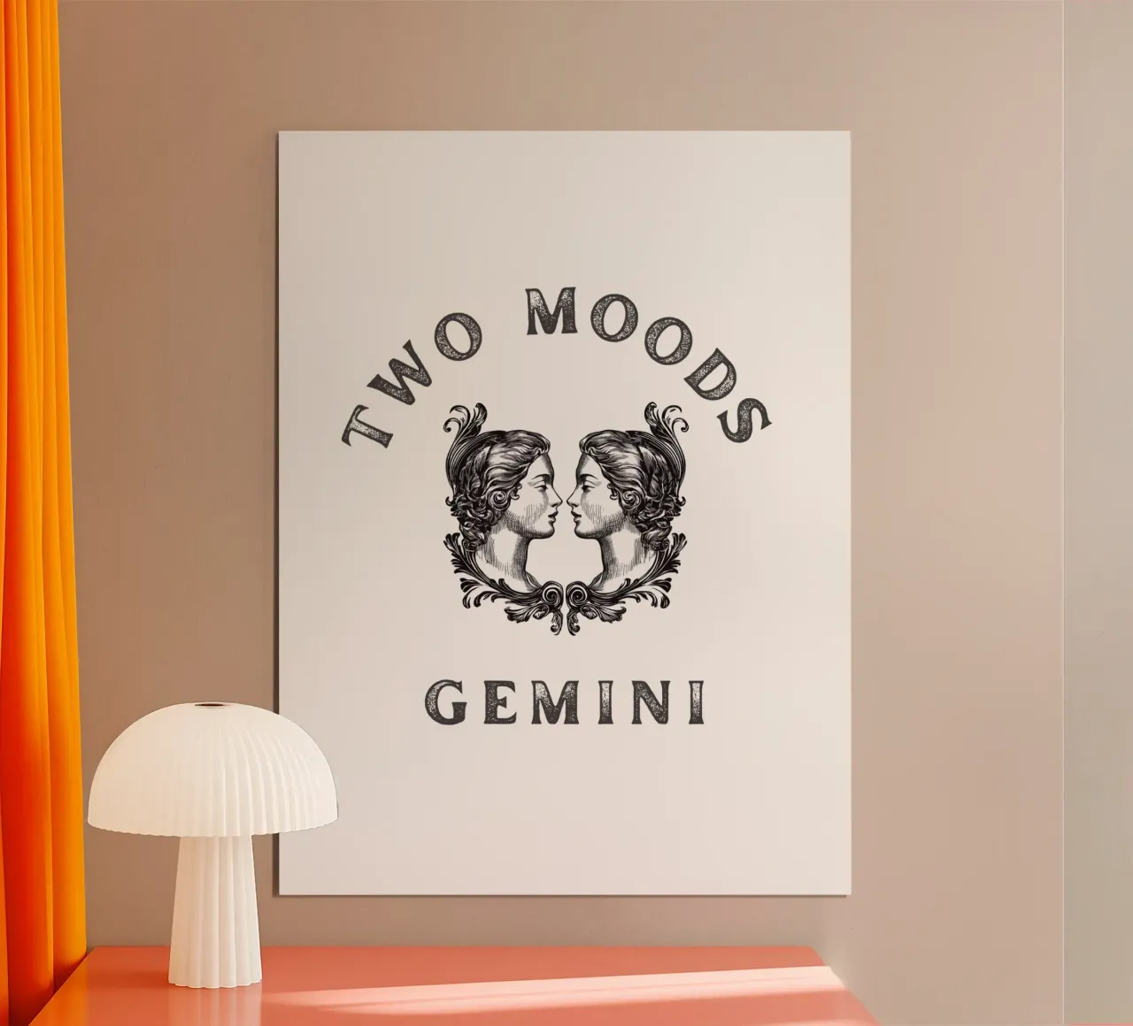 DUE UMORI SEGNO GEMELLI poster da Street Boutique