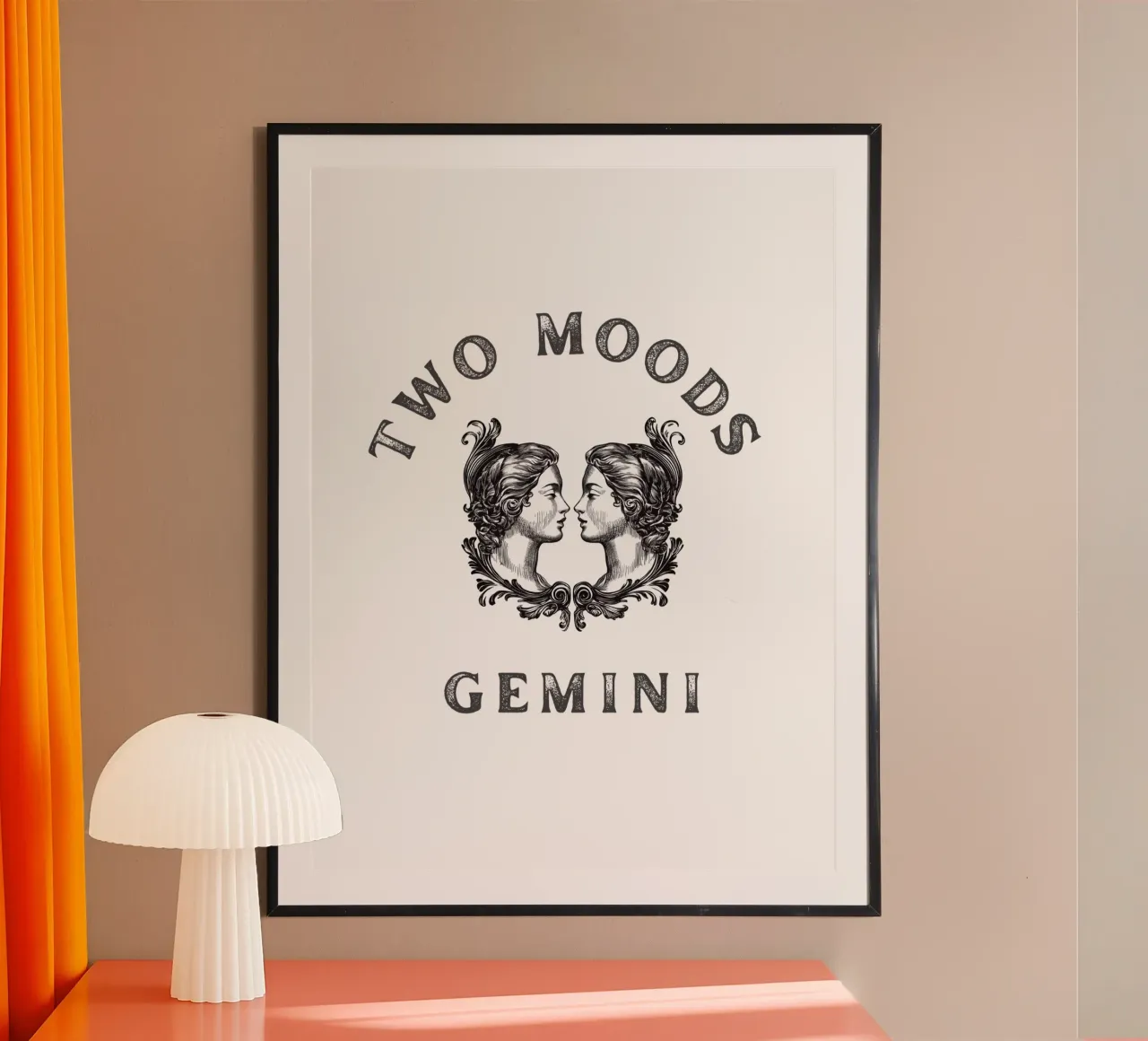 DUE UMORI SEGNO GEMELLI poster da Street Boutique
