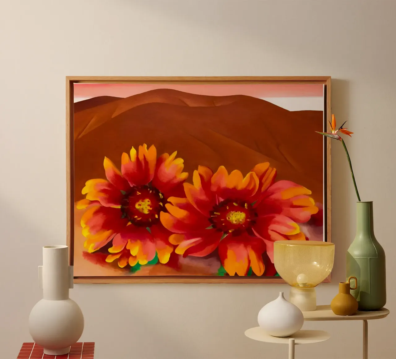 Georgia O'Keeffe tela con Cornice a cassetta da Kinsley