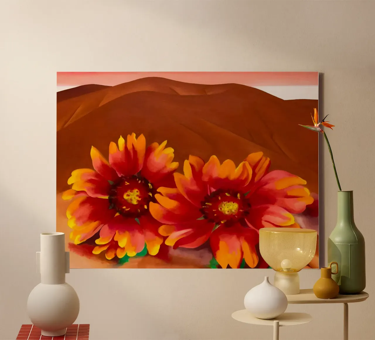 Georgia O'Keeffe tela con Cornice a cassetta da Kinsley