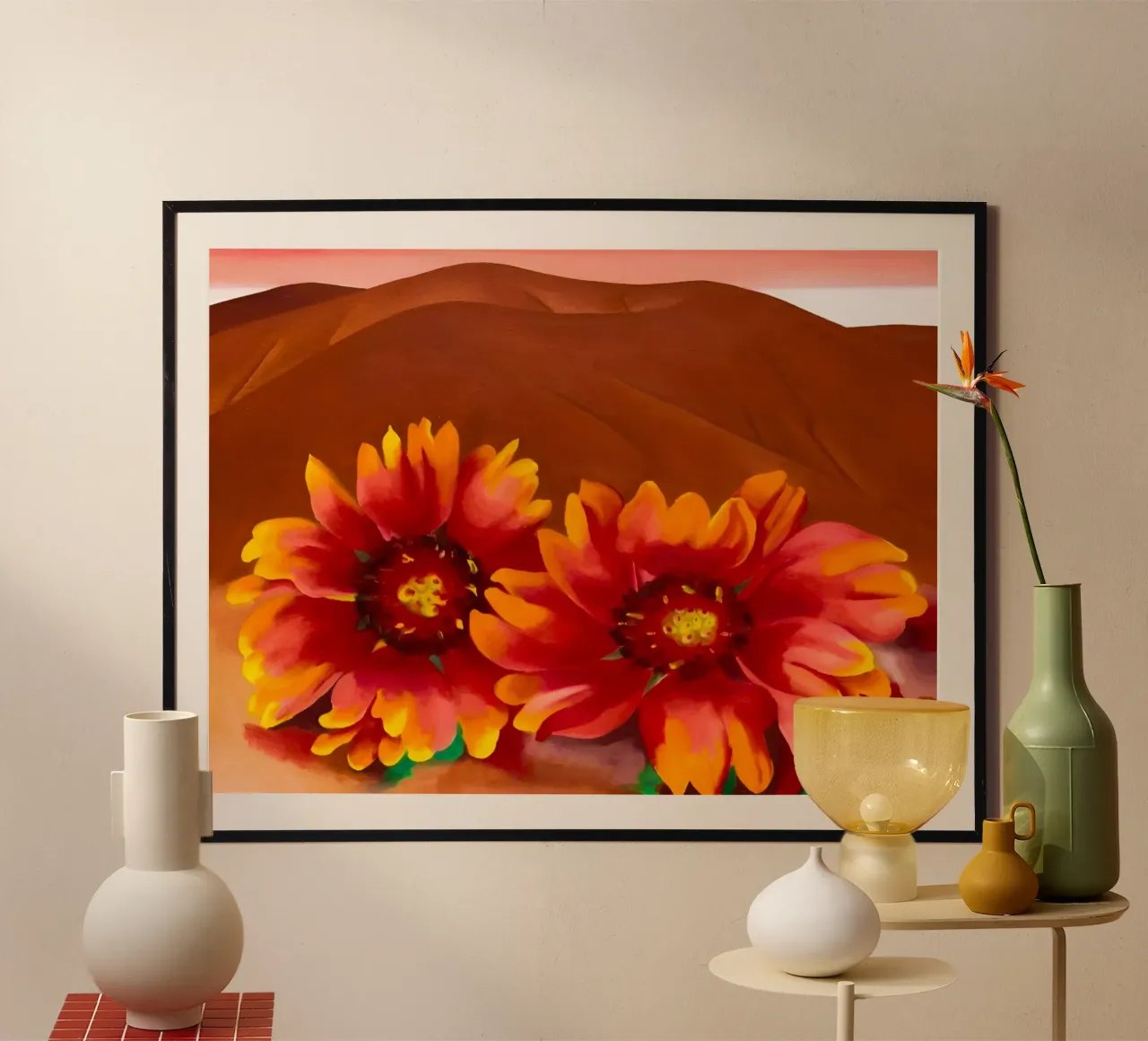 Georgia O'Keeffe poster con telaio in plastica da Kinsley