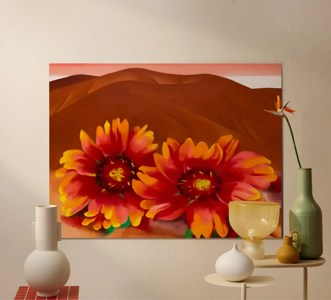 Georgia O'Keeffe poster con telaio in plastica da Kinsley