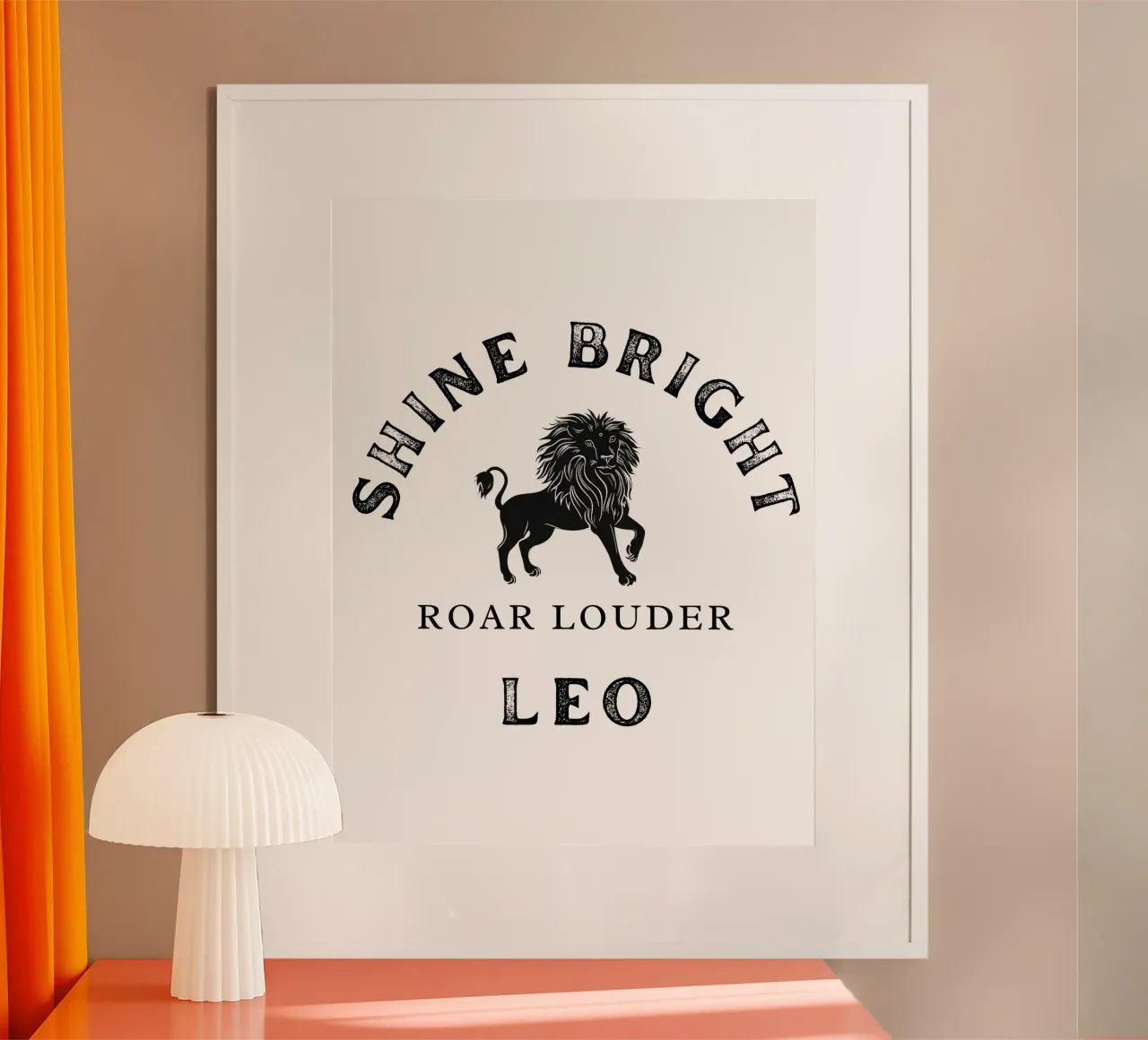 Segno zodiacale del Leone poster da Street Boutique