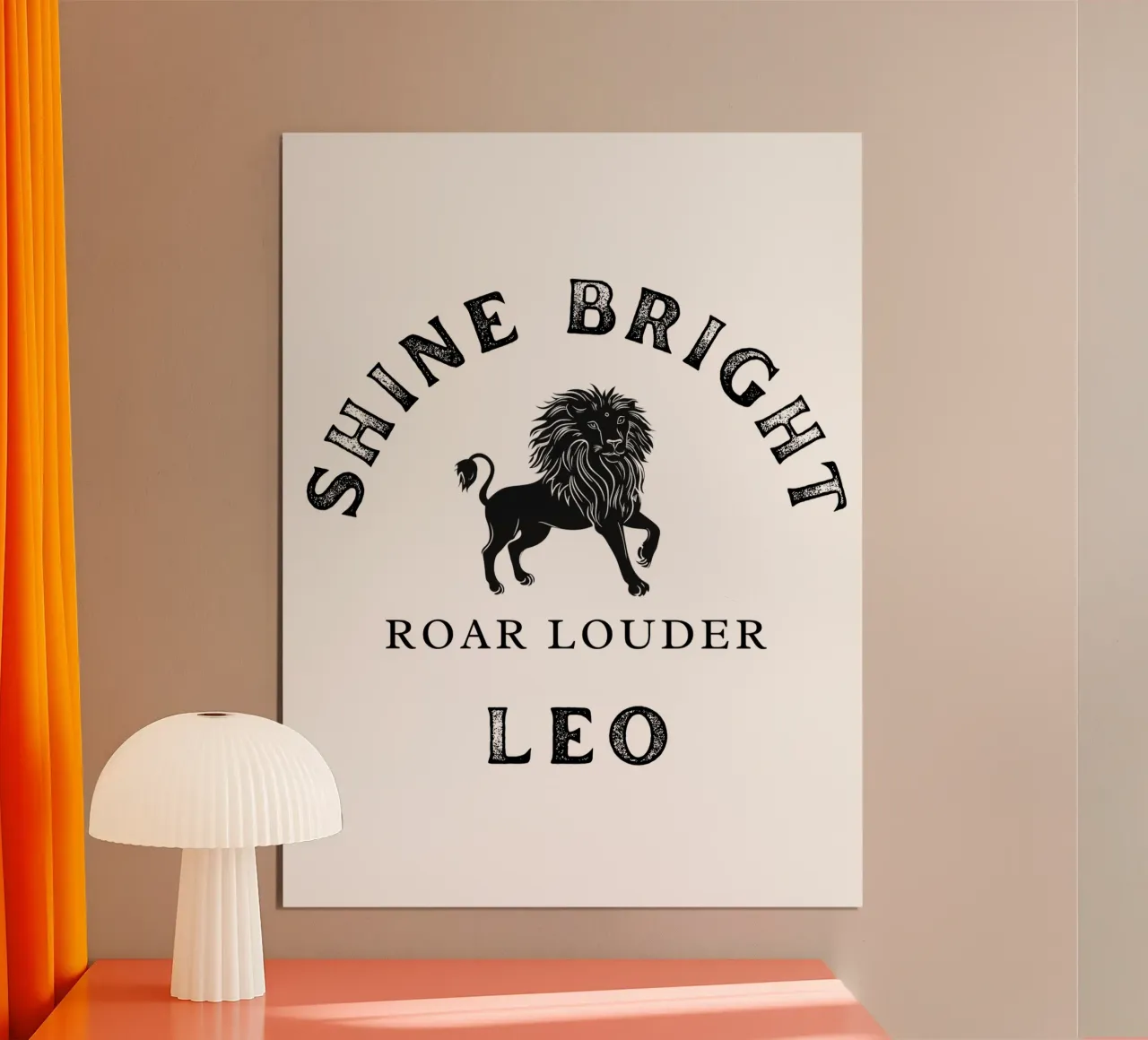Segno zodiacale del Leone poster da Street Boutique