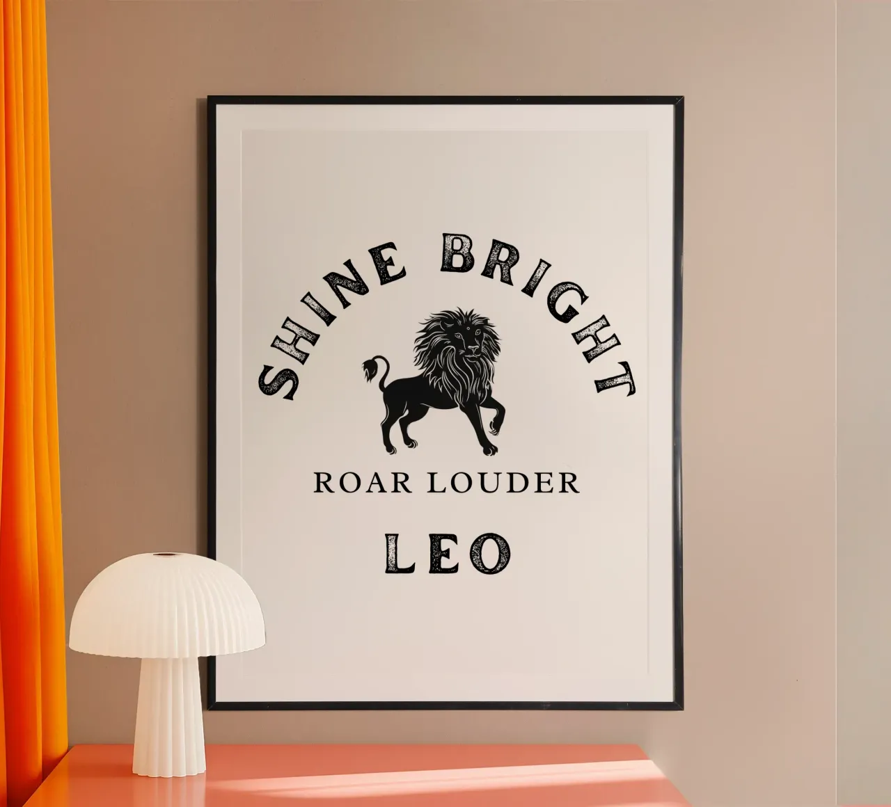 Segno zodiacale del Leone poster da Street Boutique