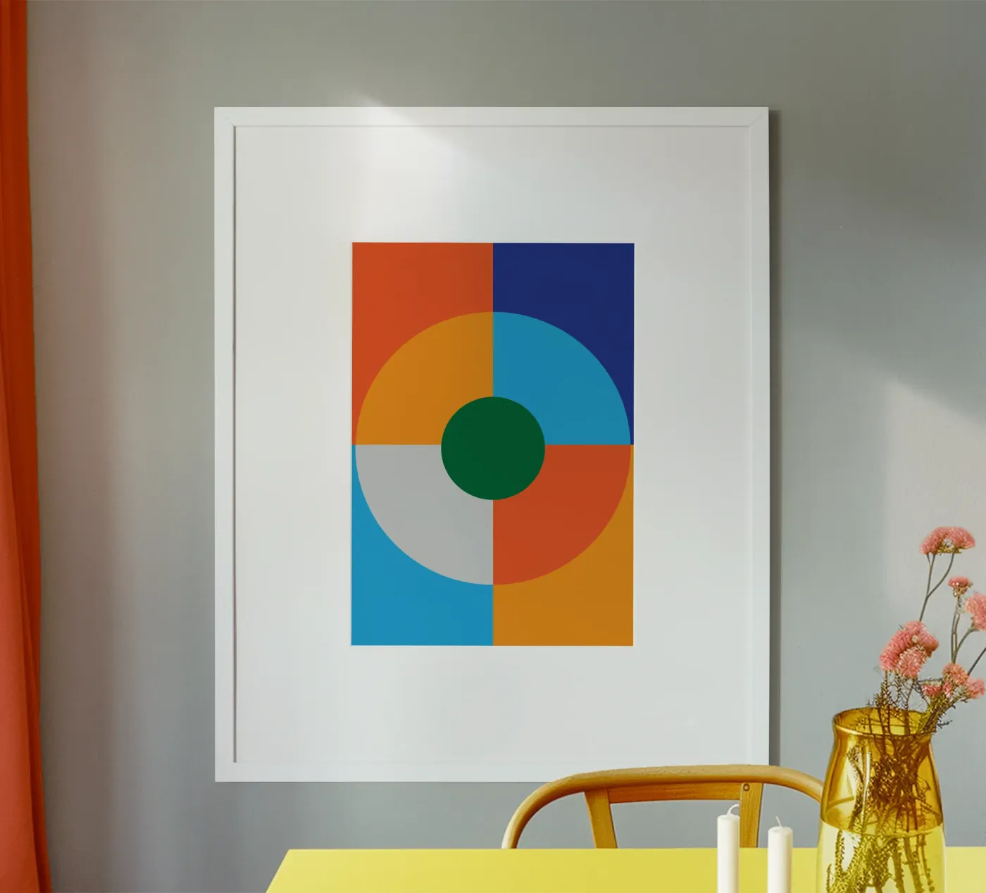 circle line geometry poster by kimostar