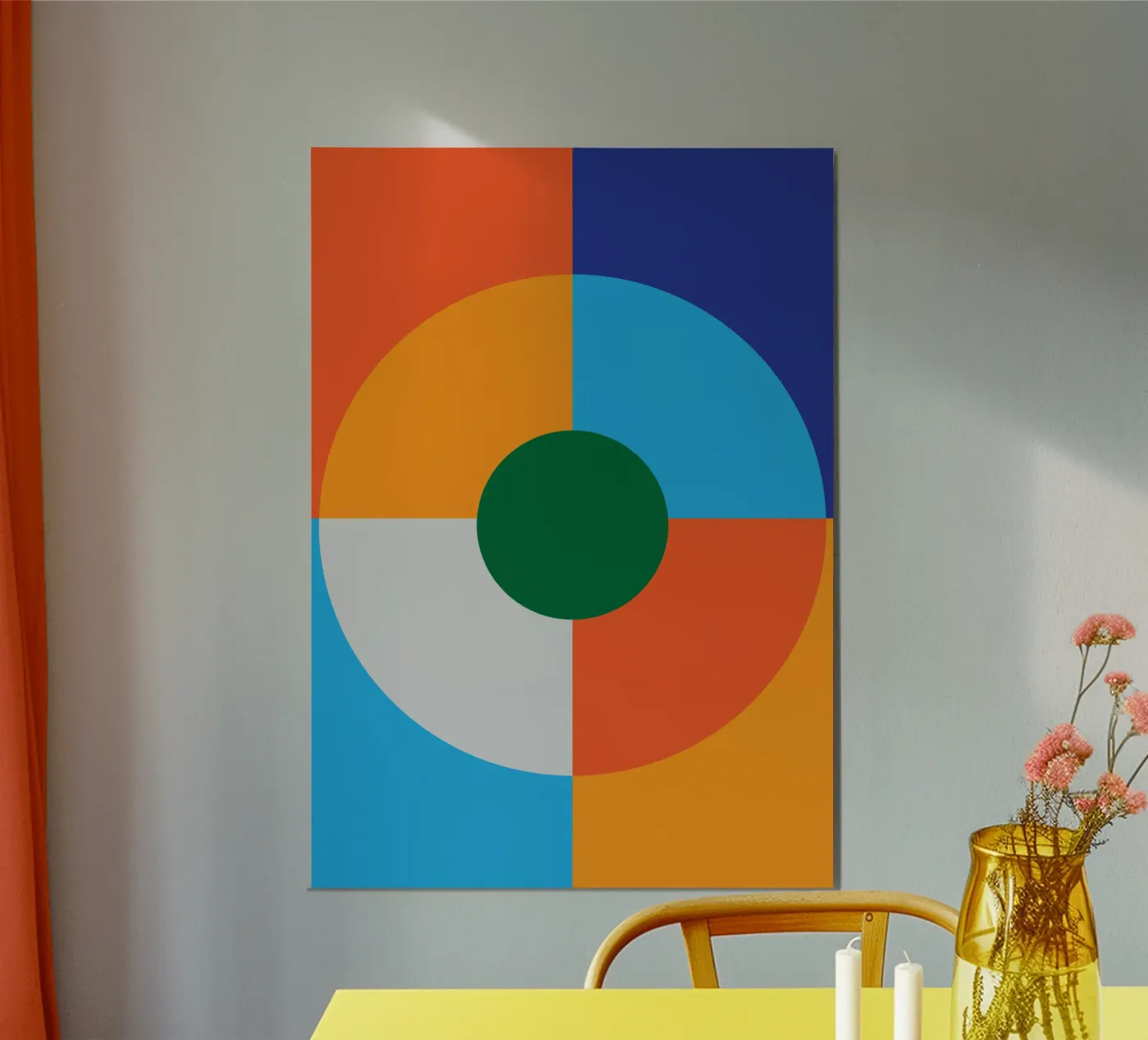 circle line geometry poster by kimostar