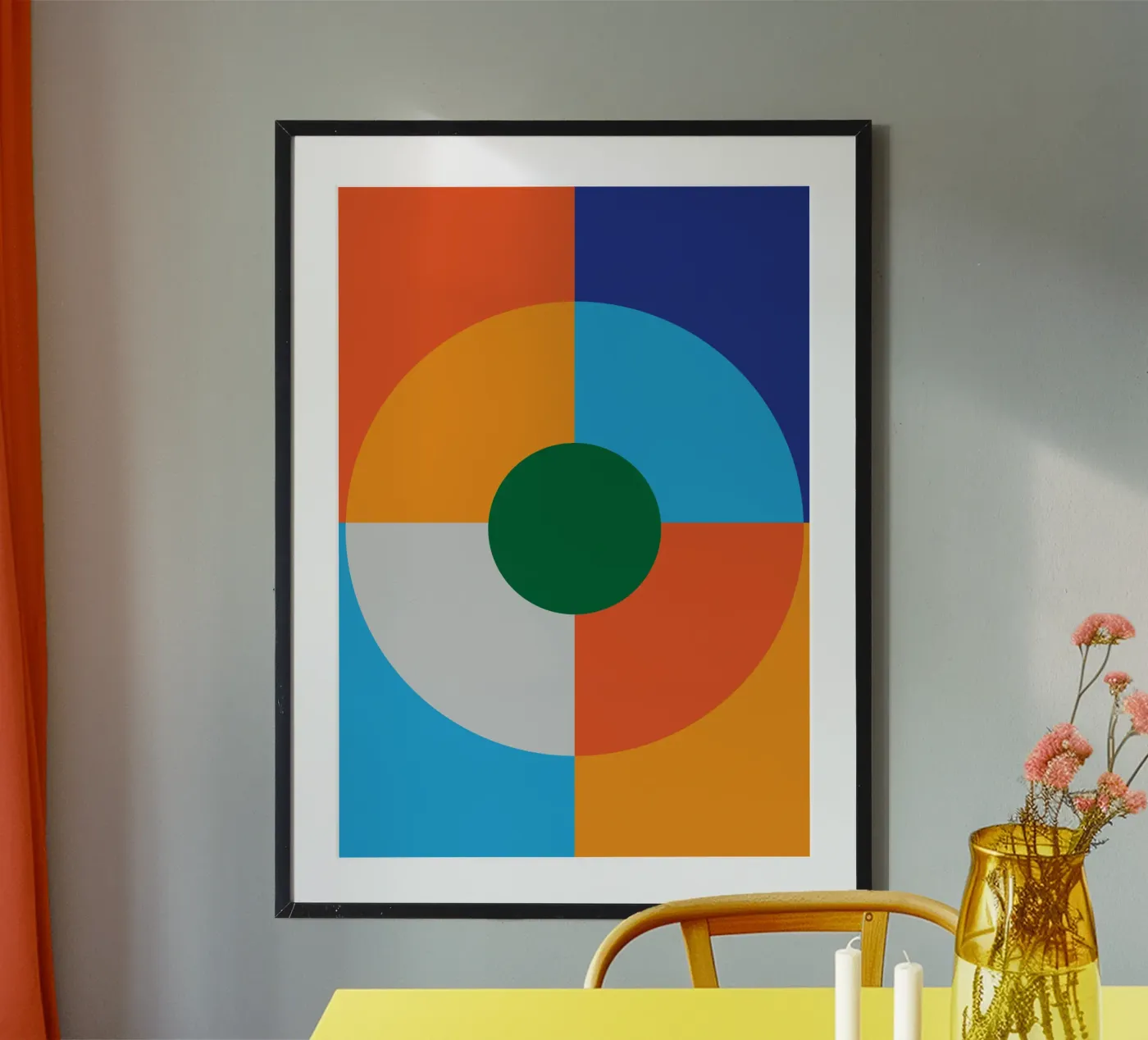 circle line geometry poster by kimostar