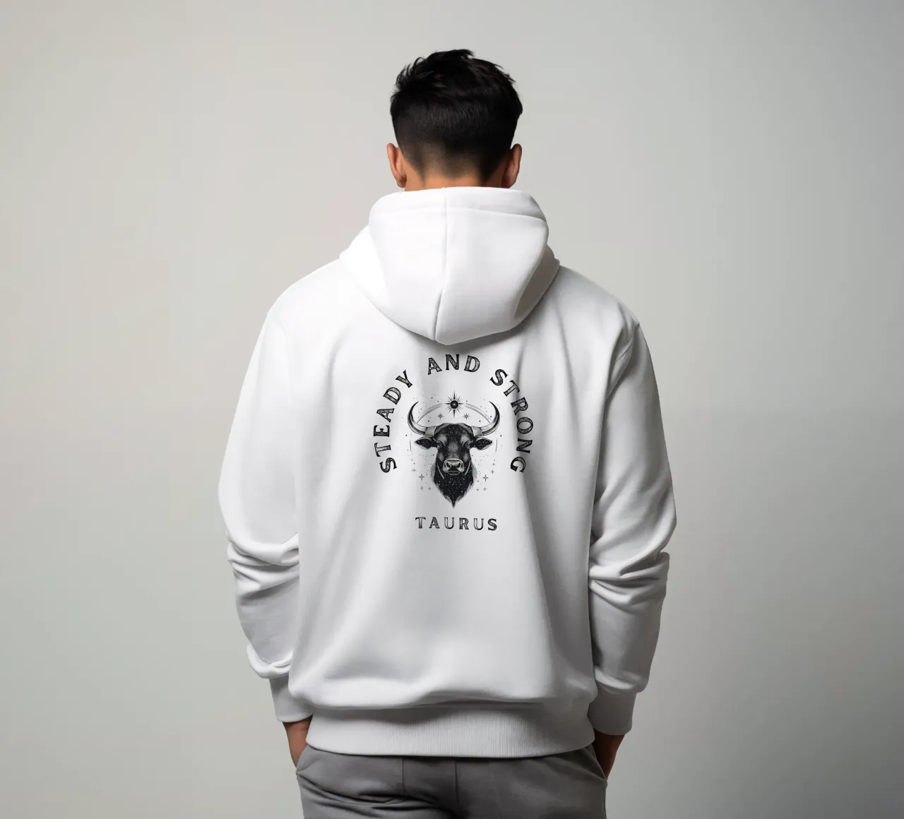 Toro Fermo e forte felpa con cappuccio da Street Boutique