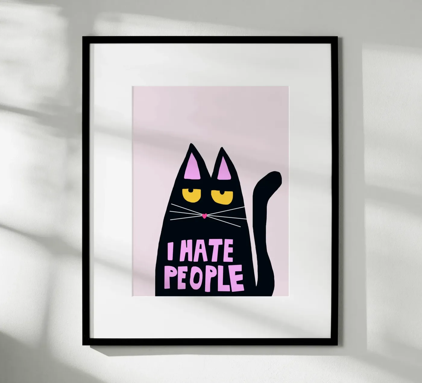 hate cat Poster von SanniBee.