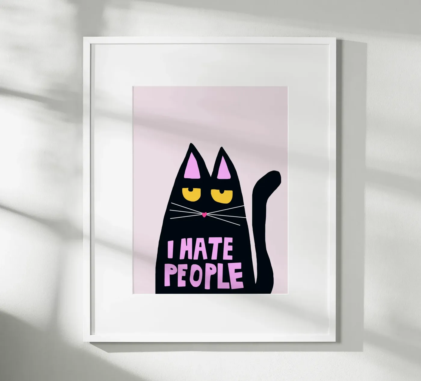 hate cat Poster von SanniBee.