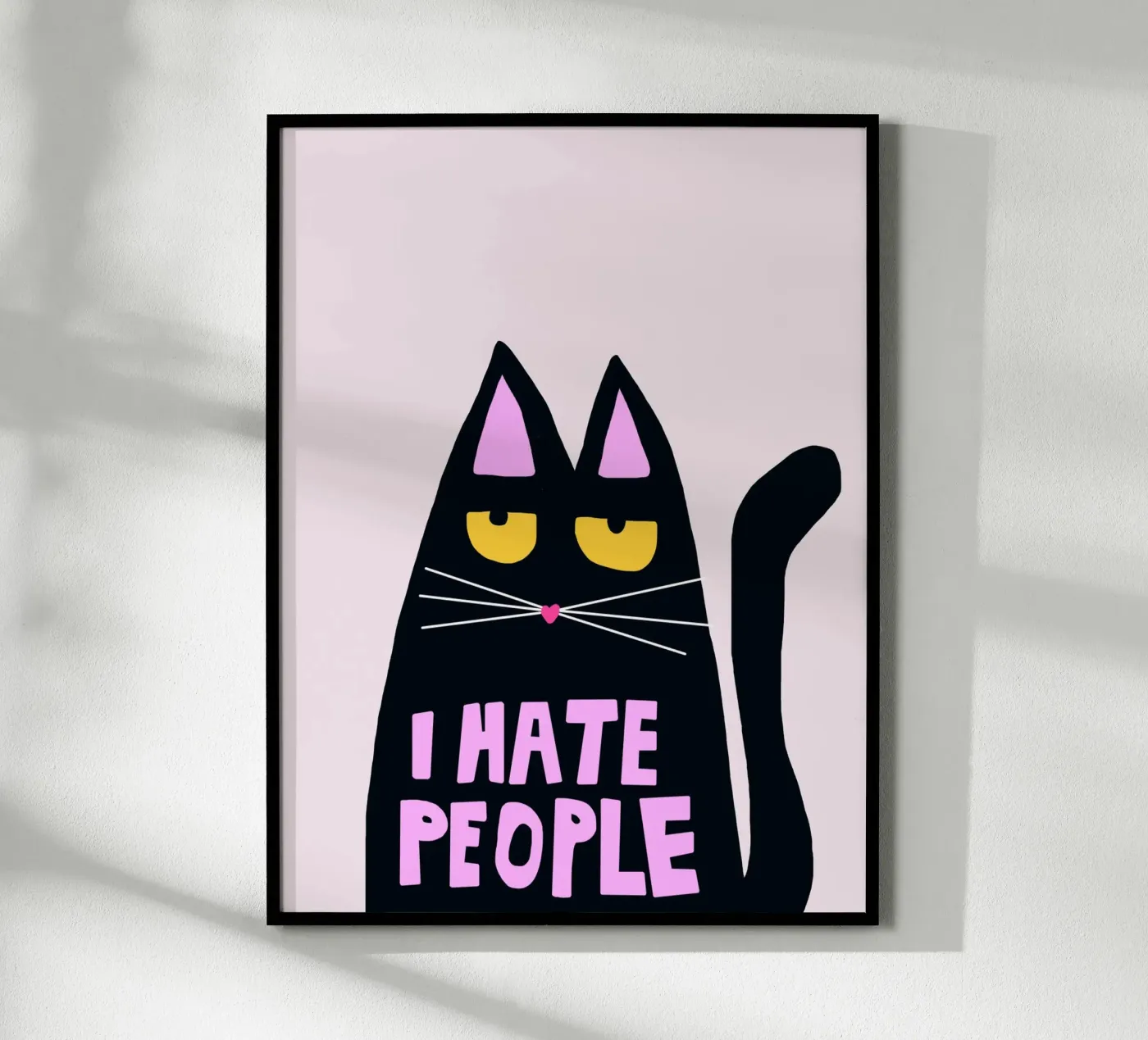 hate cat Poster von SanniBee.