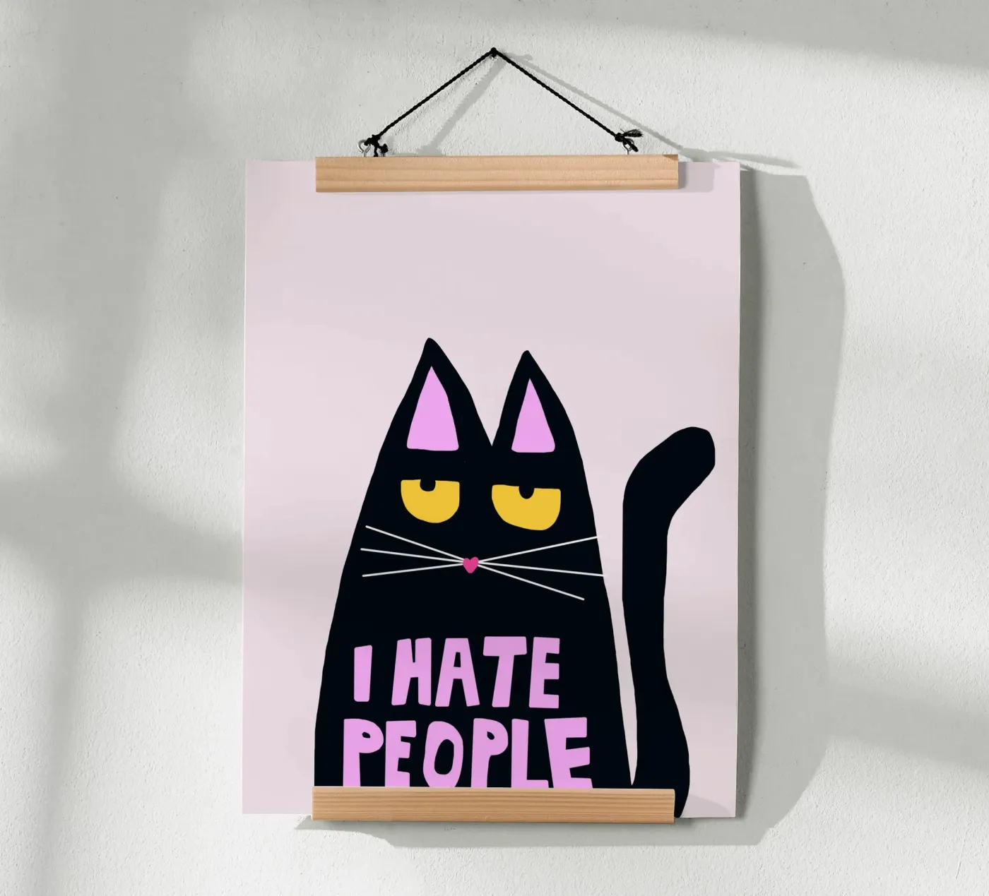 hate cat Poster von SanniBee.