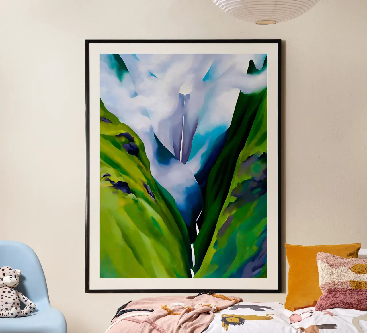Georgia O'Keeffe - Cascata, n. III poster da Kinsley