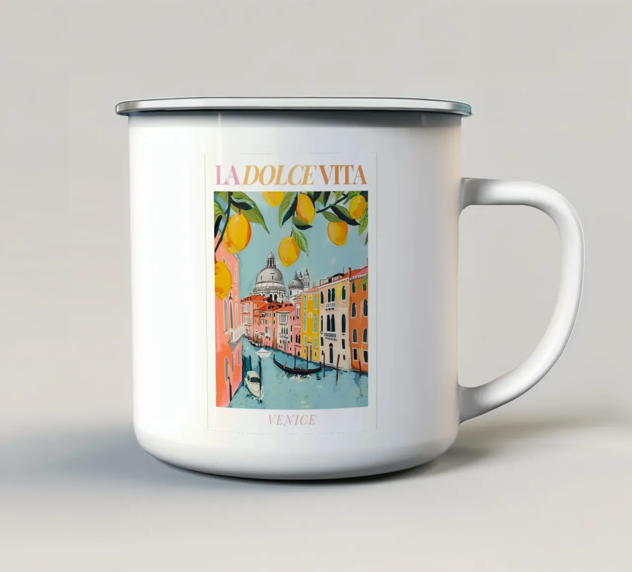 Venice Italy Print tazza in smalto da Bella Studio