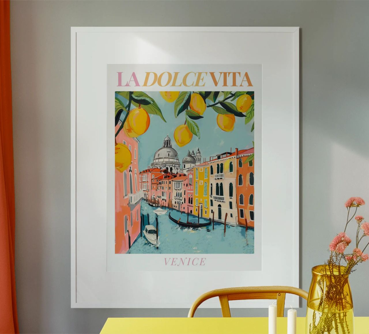 Venice Italy Print Poster von Bella Studio
