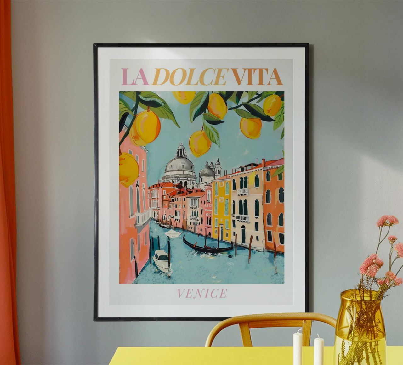 Venice Italy Print Poster von Bella Studio