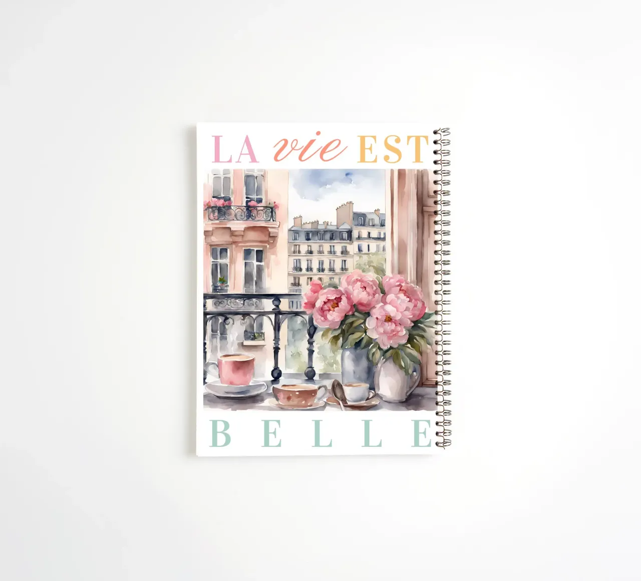 Paris Breakfast Print Ringbuch von Bella Studio