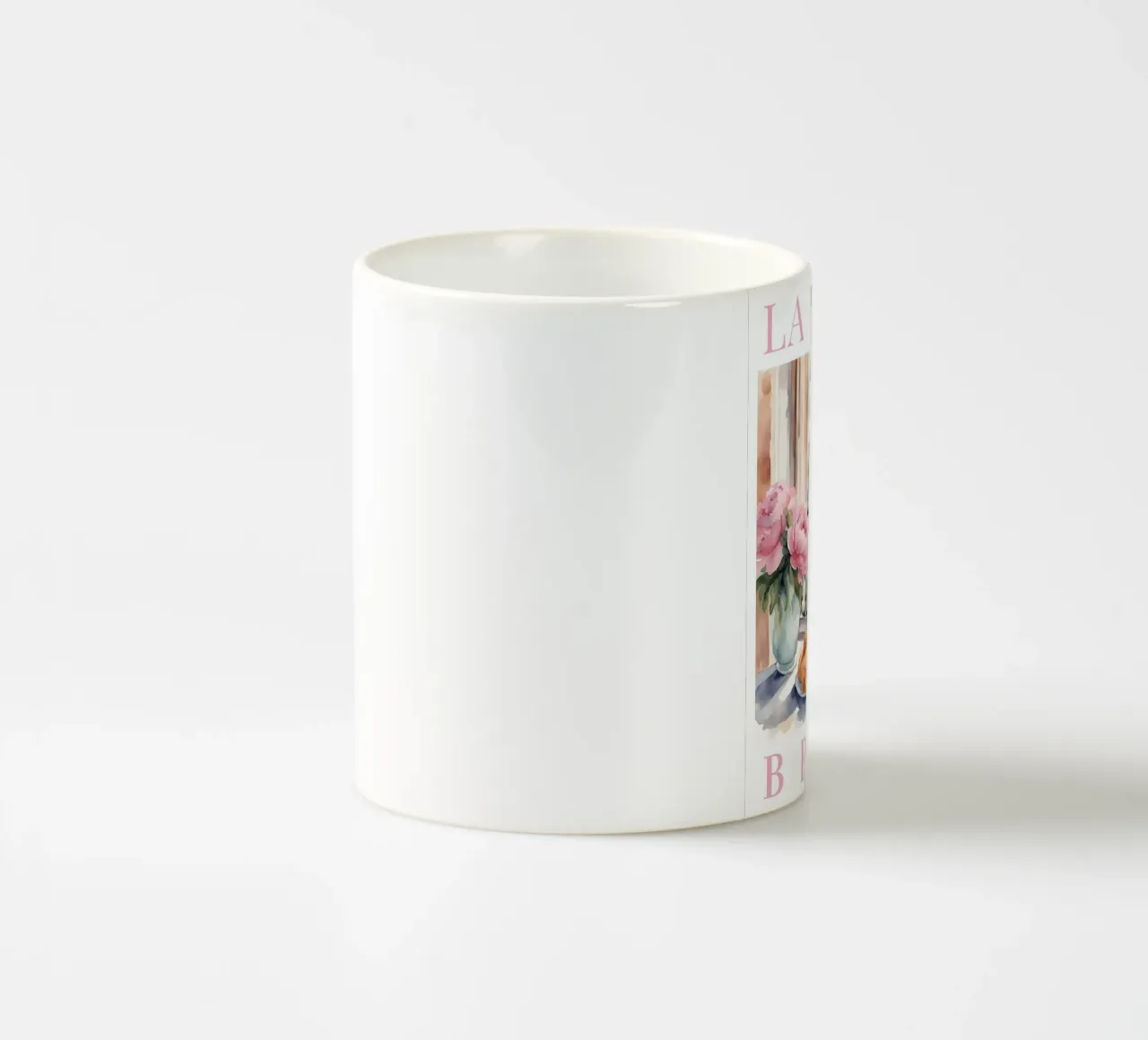 Paris Croissants and Coffee Print tazza in ceramica da Bella Studio