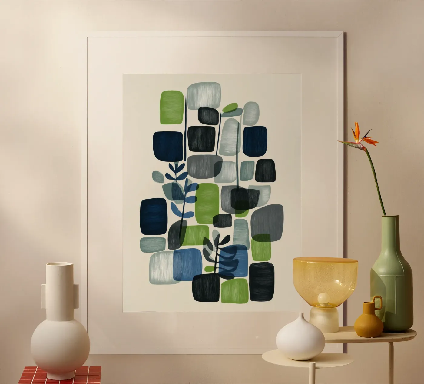 Verdant Geometry poster by Flow Line 2