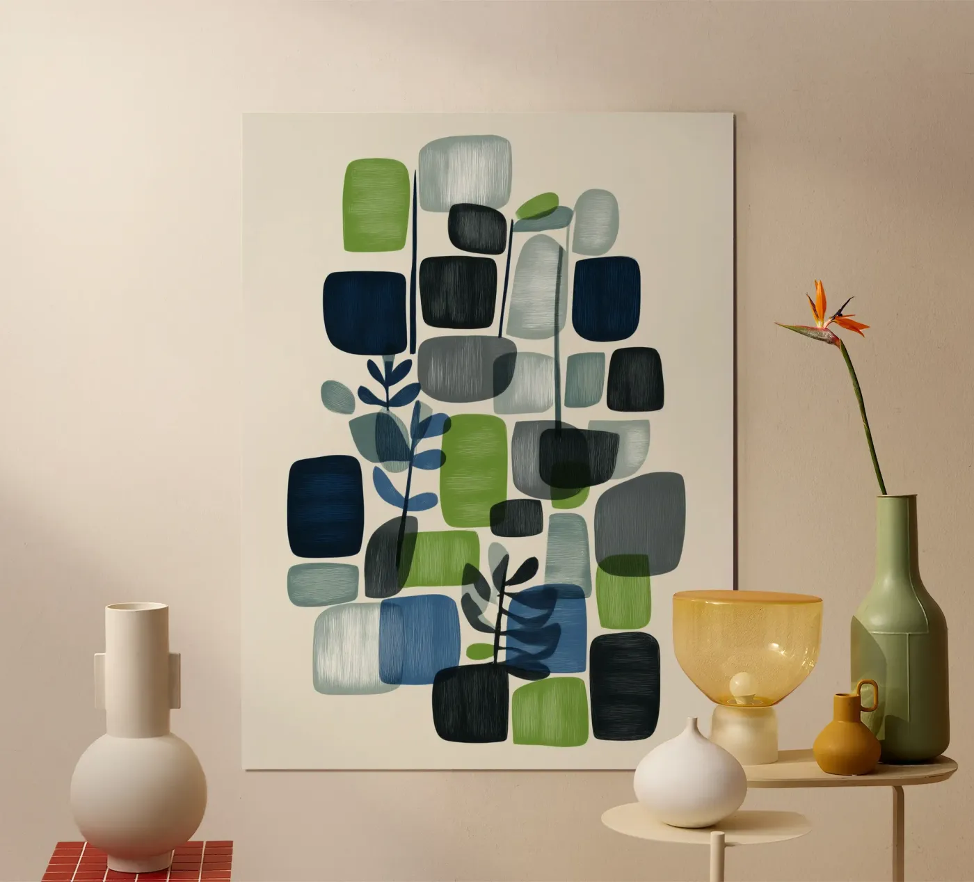 Verdant Geometry poster by Flow Line 2