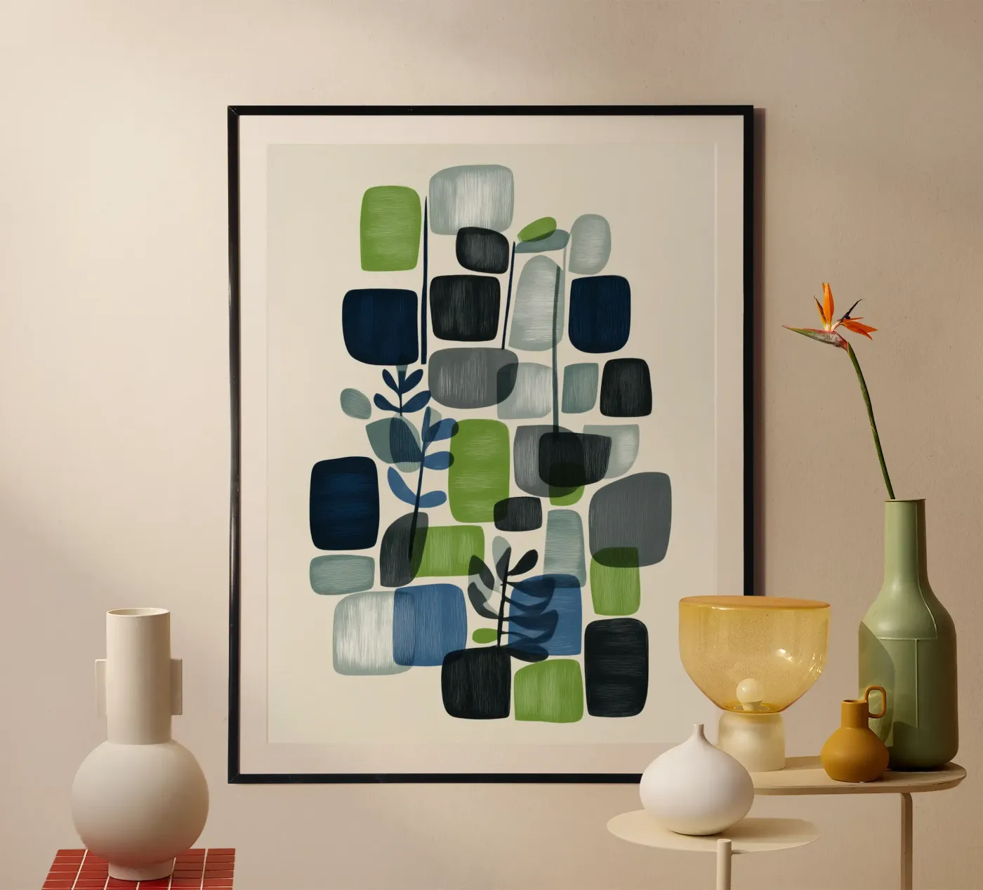 Verdant Geometry poster by Flow Line 2