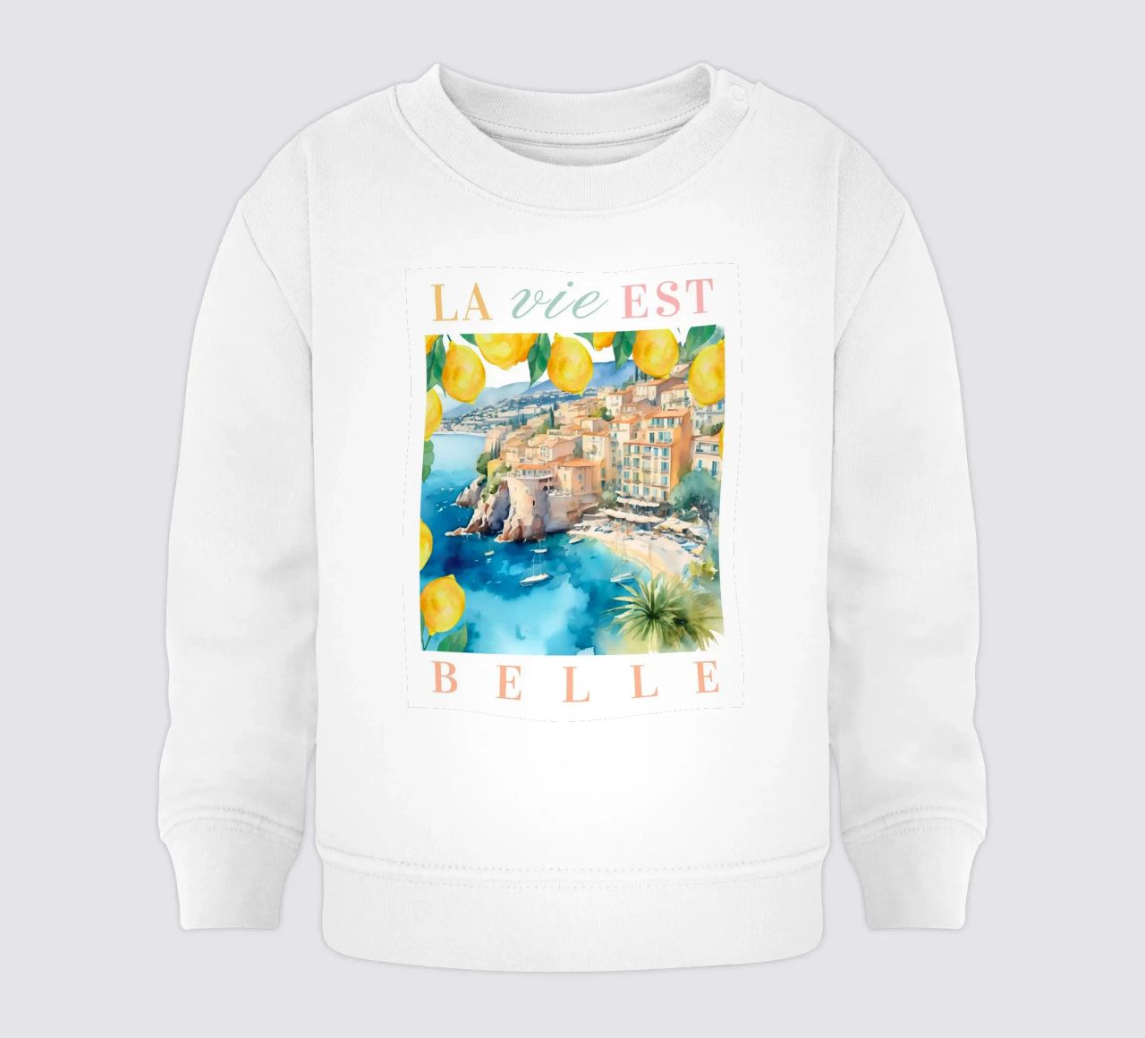 Travel Print felpa neonato da Bella Studio