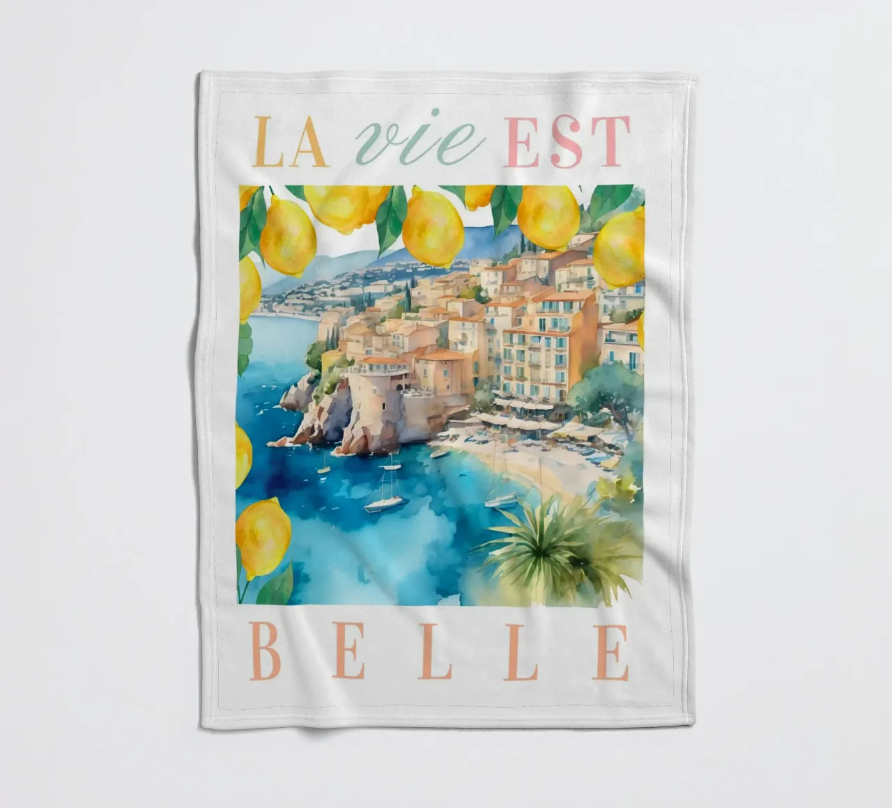 Travel Print coperta in pile da Bella Studio