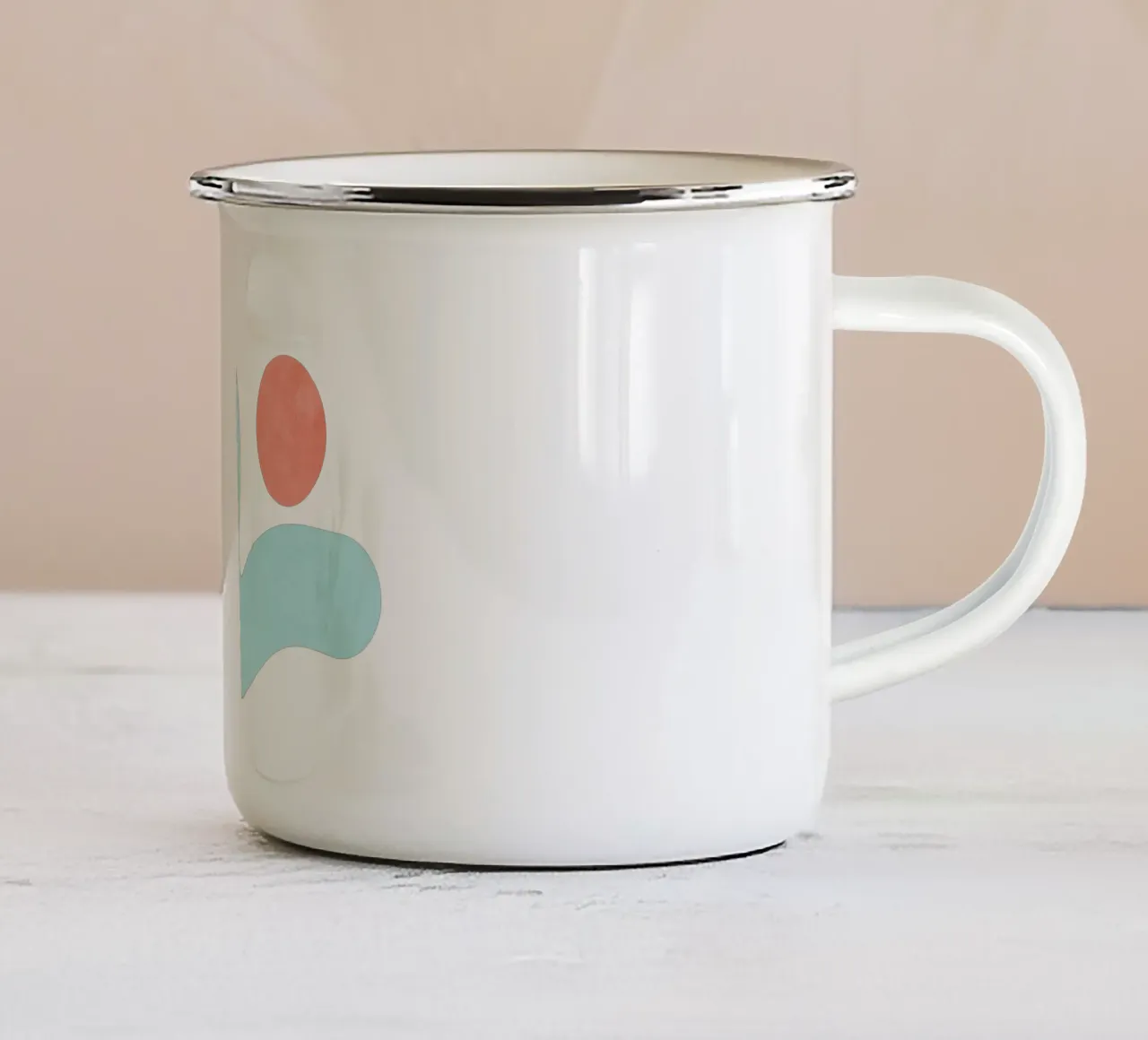 Forme del paesaggio 13 tazza in smalto da amini54