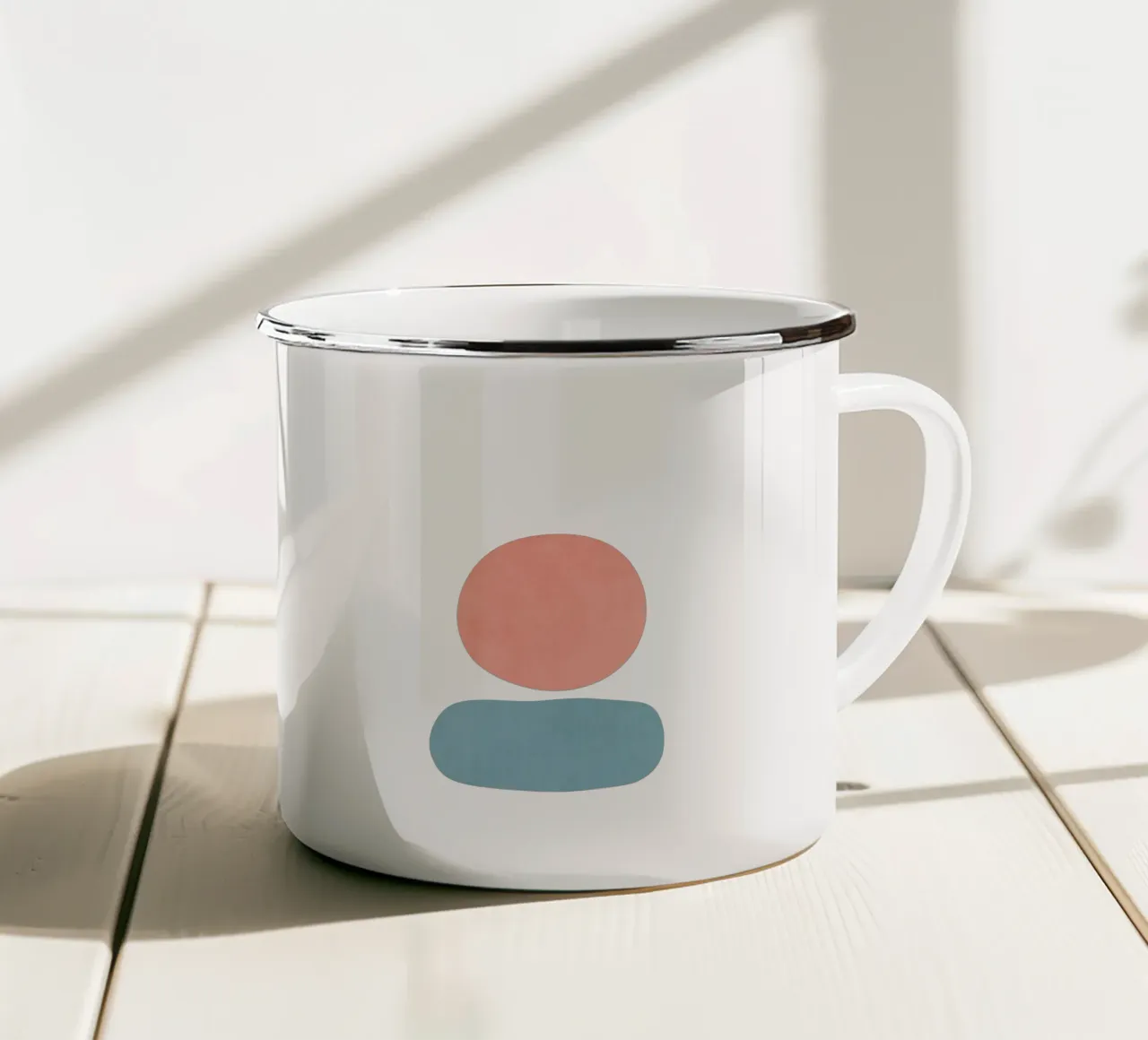 Forme del paesaggio 15 tazza in smalto da amini54