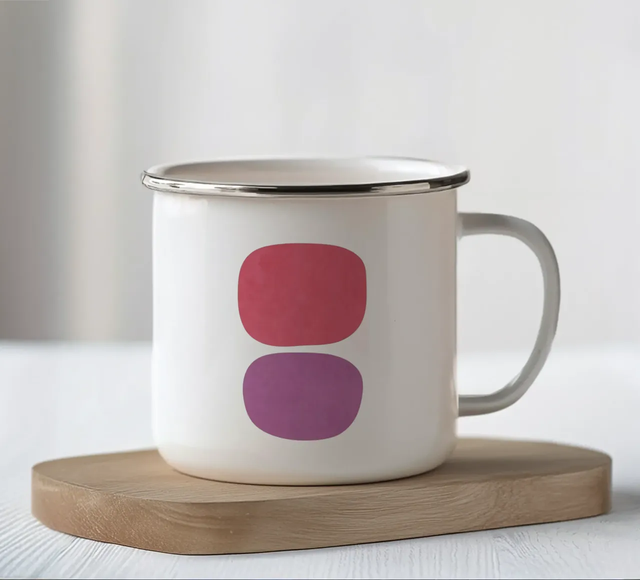 Forme del paesaggio 17 tazza in smalto da amini54