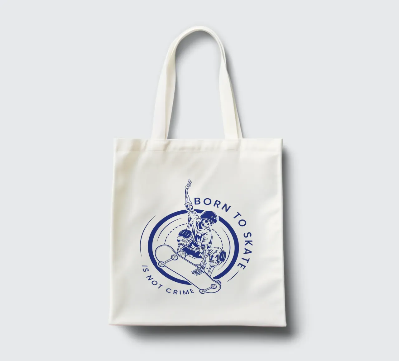 Nati per pattinare non è un crimine borsa in juta da Gunawan Rb